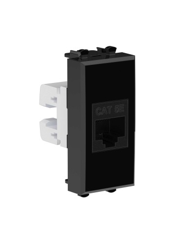 Розетка RJ-45, кат.5E, Avanti, 1 модуль, черный квадрат (4402661): Розетка компьютерная модульная в Йошкар-Оле