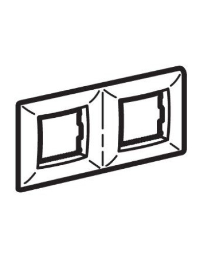 Рамка на 2+2 модуля (двухместная), слоновая кость (75012O): Рамка двухместная, Brava в Йошкар-Оле