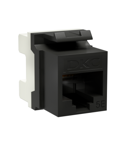 Модуль Keystone RJ45 CAT5E, 180 градусов, черный (RNK5EU180BK): Модуль неэкранированный в Йошкар-Оле