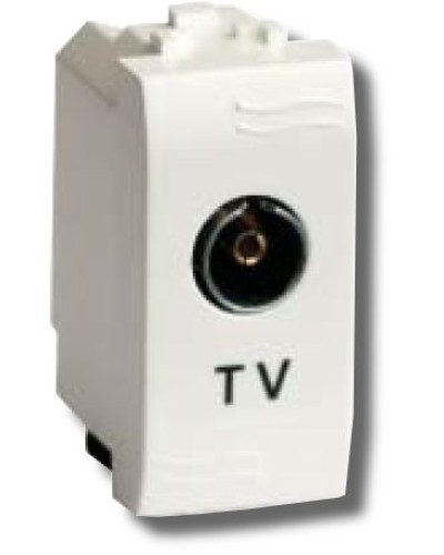 Розетка TV универсальная Brava 1 модуль белая (76721B): Розетка TV в Йошкар-Оле