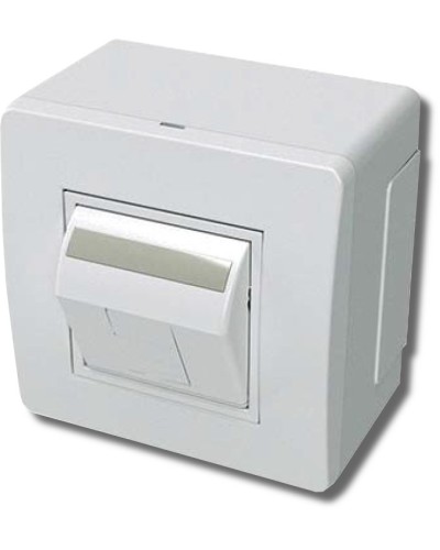Коробка в сборе с 1 розеткой RJ45, кат.5е, белая (10665): Коробка в сборе в Йошкар-Оле
