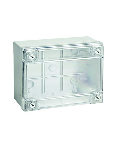 Коробка ответвительная с гладкими стенками, IP56, 380х300х120 (54420). Коробка ответвительная с гладкими стенками и прозрачной крышкой. ДКС в Йошкар-Оле