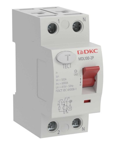 YON MAX MDL100 ВДТ, 2P, 30mA, 40A, АС (MDL100-2P2-40-AC). Автоматический выключатель дифференциальный (УЗО). ДКС в Йошкар-Оле