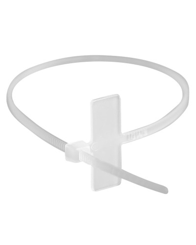 Хомут 2,5x110 белый (100шт) (252110SR-M): Хомут маркировочный, горизонтальная табличка под замком 20x9 в Йошкар-Оле
