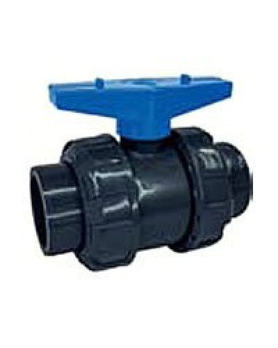 Ecoplast кран шаровый d25 (уплотнение TPV, остальное EPDM) с муфтовым окончанием (49447). Кран шаровый. Экопласт в Йошкар-Оле