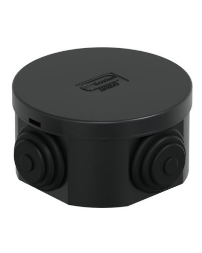 Коробка JBR065 D=65х35, 4 вых., IP44, черная (44004BL-1). Коробка монтажная. Экопласт в Йошкар-Оле