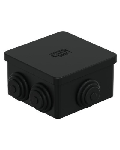 Коробка JBS070 70х70х40, 6 вых., IP44, черная (44056BL-1). Коробка монтажная. Экопласт в Йошкар-Оле