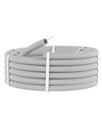 Труба HFFR тяжелая D40, серая (21140HF-GR): Труба гофрированная, с зондом, не распространяющая горение, без галогена в Йошкар-Оле