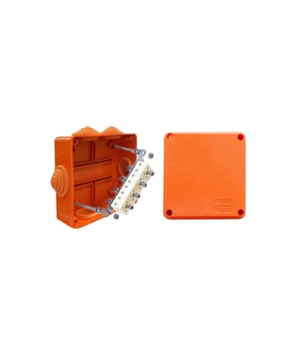 Коробка JBS100 100х100х55, 6 вых., 4P (0,15…4мм²) (43147HF): Коробка монтажная, огнестойкая, без галогена в Йошкар-Оле