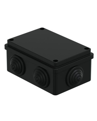Коробка JBS120 120х80х50, 6 вых., IP55, черная (44008BL-1). Коробка монтажная. Экопласт в Йошкар-Оле