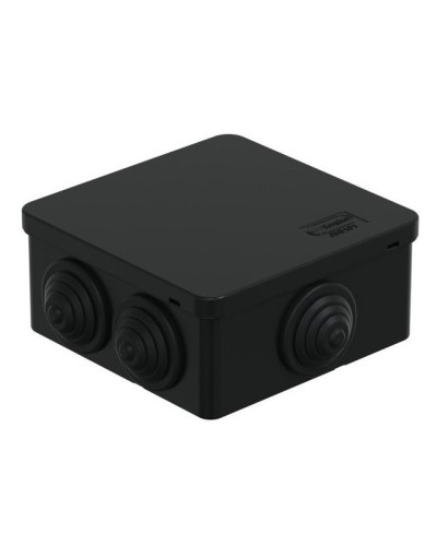 Коробка JBS101 100х100х55, 6 вых., IP55, черная (44037BL-1). Коробка монтажная. Экопласт в Йошкар-Оле