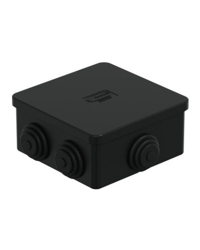 Коробка JBS080 85х85х50, 6 вых., IP44, чёрная (44066BL-1). Коробка монтажная. Экопласт в Йошкар-Оле