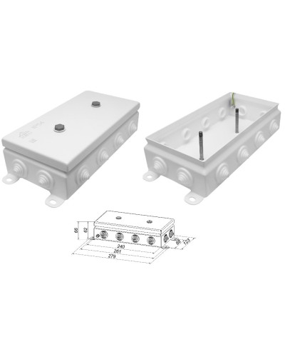 КМ IP55-1224. Коробка монтажная электротехническая. Гефест в Йошкар-Оле