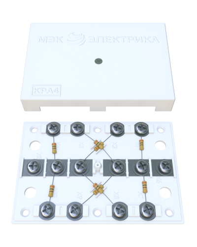 KRA-4 75 Om white (MEC42101). Коробка на 4 абонента. МЭК-Электрика в Йошкар-Оле