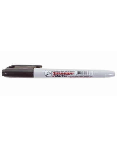 Маркер перманентный Crown «Multi Marker Super Slim» 1 мм, черный, пулевидный (08-8001): Ручка для маркировки в Йошкар-Оле