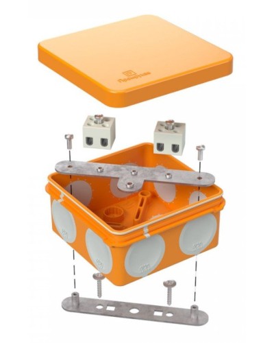 Коробка огнестойкая 80х80х40 (60-0210-FR2.5-4). Коробка огнестойкая для открытой установки. Промрукав в Йошкар-Оле