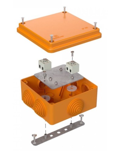 Коробка огнестойкая 100х100х50 (40-0300-FR2.5-4). Коробка огнестойкая для открытой установки. Промрукав в Йошкар-Оле