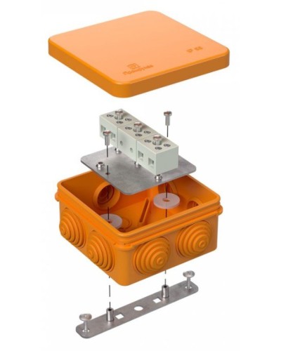 Коробка огнестойкая 80х80х40 (40-0210-FR1.5-6). Коробка огнестойкая для открытой установки. Промрукав в Йошкар-Оле