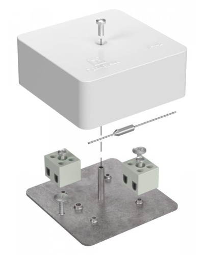 Коробка огнестойкая 75х75х30 (40-0450-FR1.5-4-П). Коробка огнестойкая для открытой установки. Промрукав в Йошкар-Оле