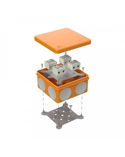 Коробка огнестойкая 100х100х50 (60-0300-FR10.0-8). Коробка огнестойкая для открытой установки. Промрукав в Йошкар-Оле