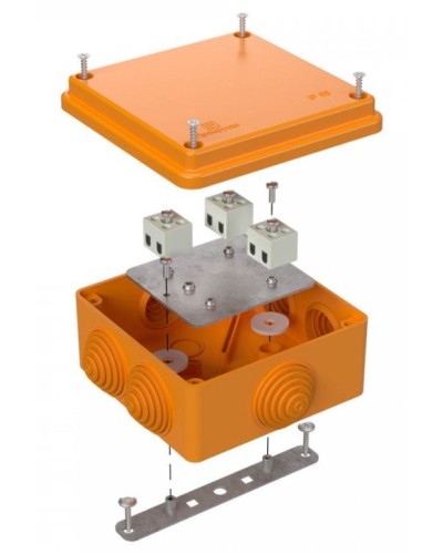 Коробка огнестойкая 100х100х50 (40-0300-FR2.5-6). Коробка огнестойкая для открытой установки. Промрукав в Йошкар-Оле