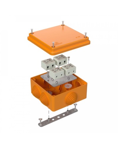 Коробка огнестойкая 100х100х50 для о/п (40-0300-FR6.0-8). Коробка огнестойкая для открытой установки. Промрукав в Йошкар-Оле