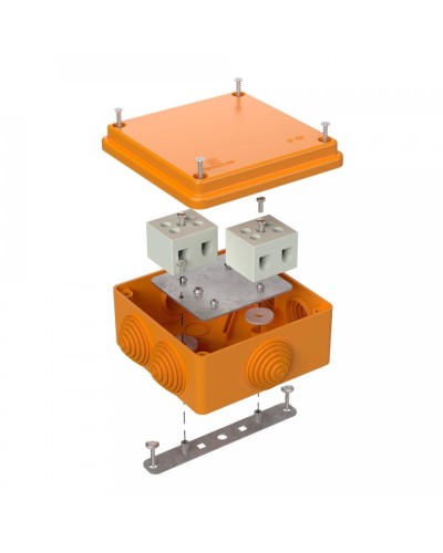 Коробка огнестойкая 100х100х50 для о/п (40-0300-FR10.0-4). Коробка огнестойкая для открытой установки. Промрукав в Йошкар-Оле