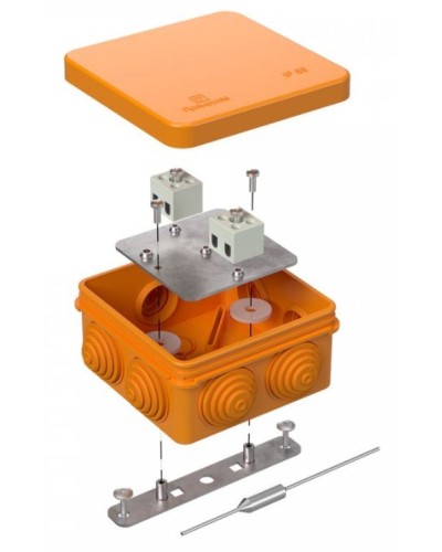 Коробка огнестойкая 80х80х40 (40-0210-FR1.5-4-П). Коробка огнестойкая для открытой установки. Промрукав в Йошкар-Оле