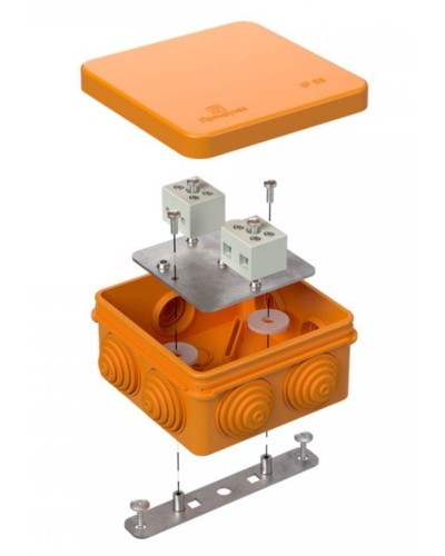 Коробка огнестойкая 40-0210-FR6.0-4 Е15-Е120 80х80х40. Коробка огнестойкая для открытой установки. Промрукав в Йошкар-Оле