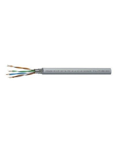 СПЕЦЛАН SF/UTP Cat 5e PVC LSнг(А)-LS 4х2х0,52. Кабель «витая пара» (LAN) для структурированных систем связи. Спецкабель в Йошкар-Оле